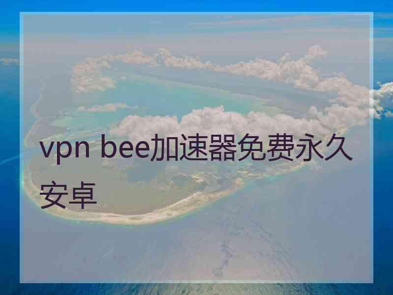 vpn bee加速器免费永久安卓