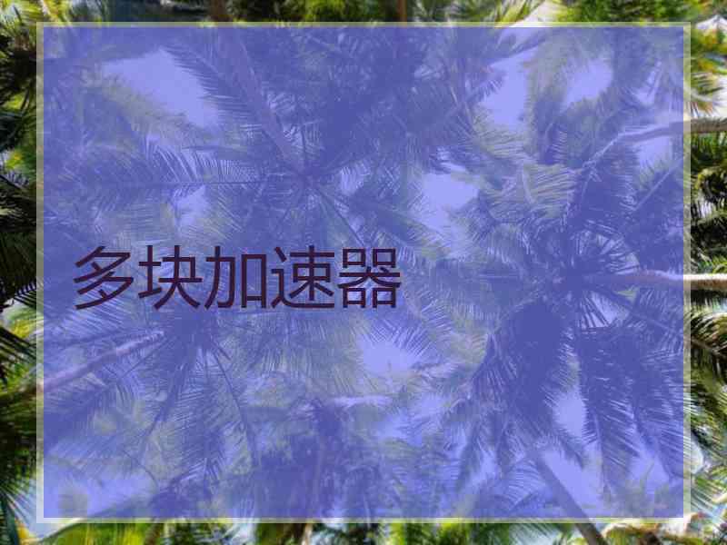 多块加速器