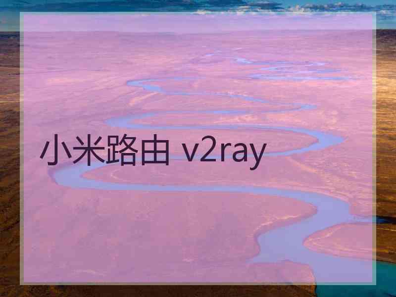 小米路由 v2ray