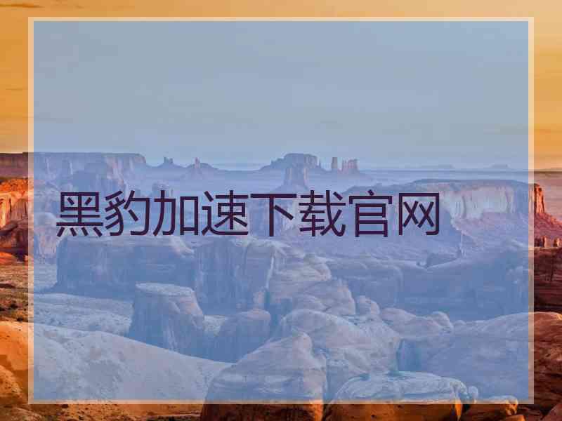 黑豹加速下载官网