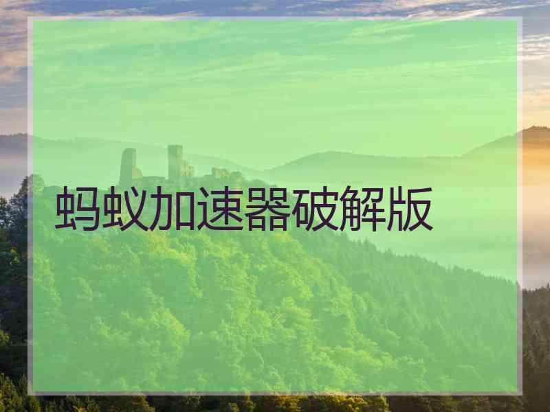 蚂蚁加速器破解版
