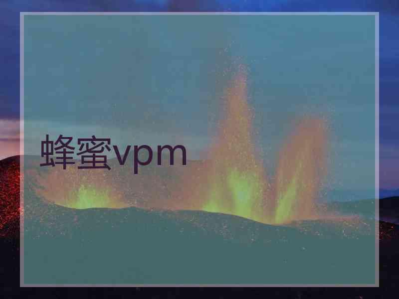 蜂蜜vpm