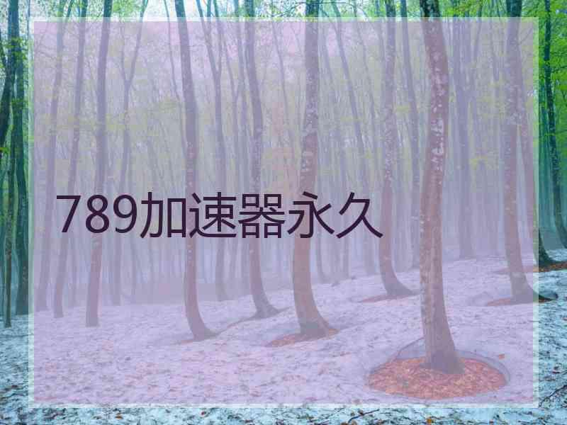 789加速器永久