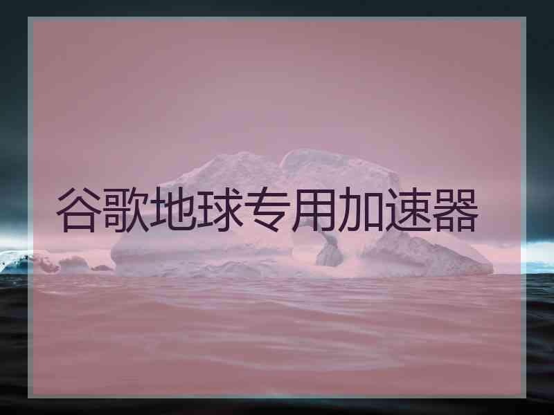 谷歌地球专用加速器