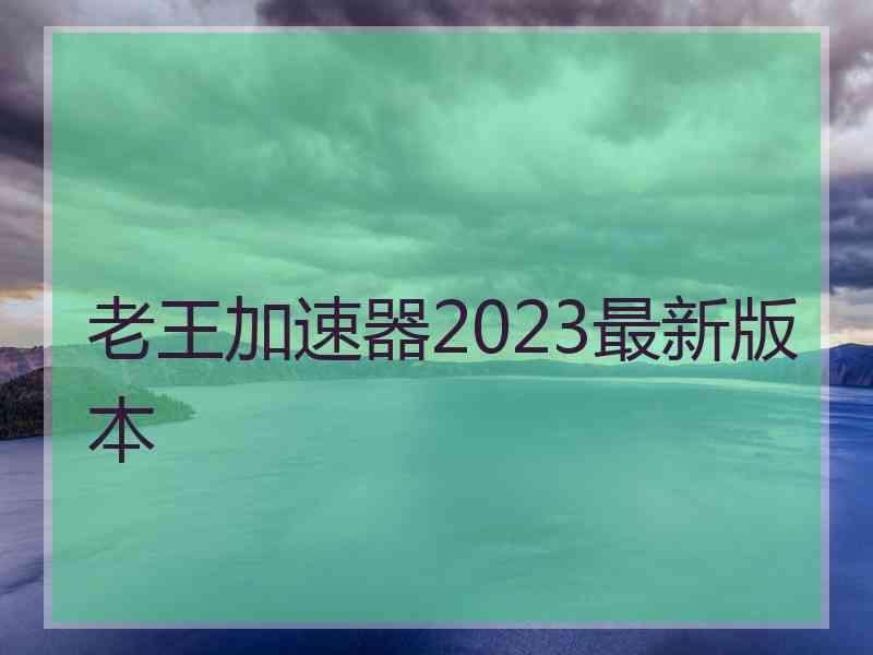 老王加速器2023最新版本