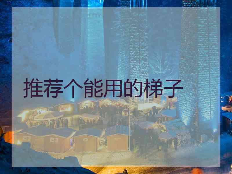 推荐个能用的梯子