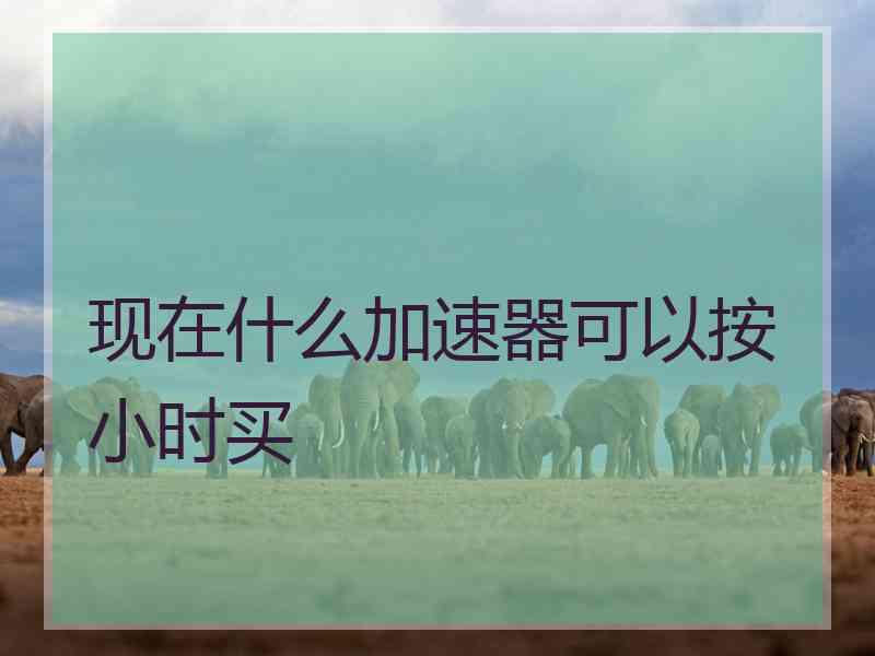 现在什么加速器可以按小时买