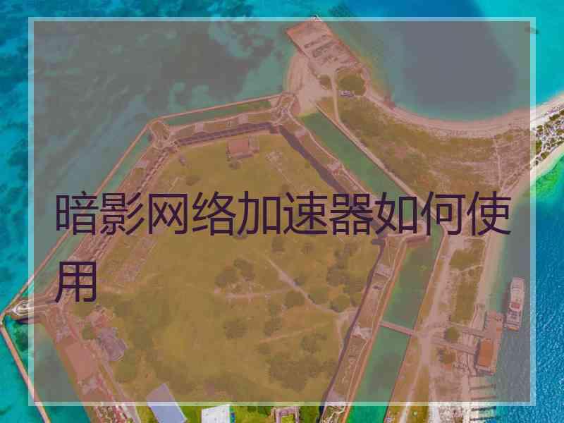 暗影网络加速器如何使用