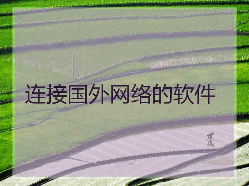 连接国外网络的软件