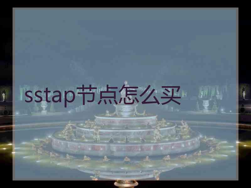 sstap节点怎么买