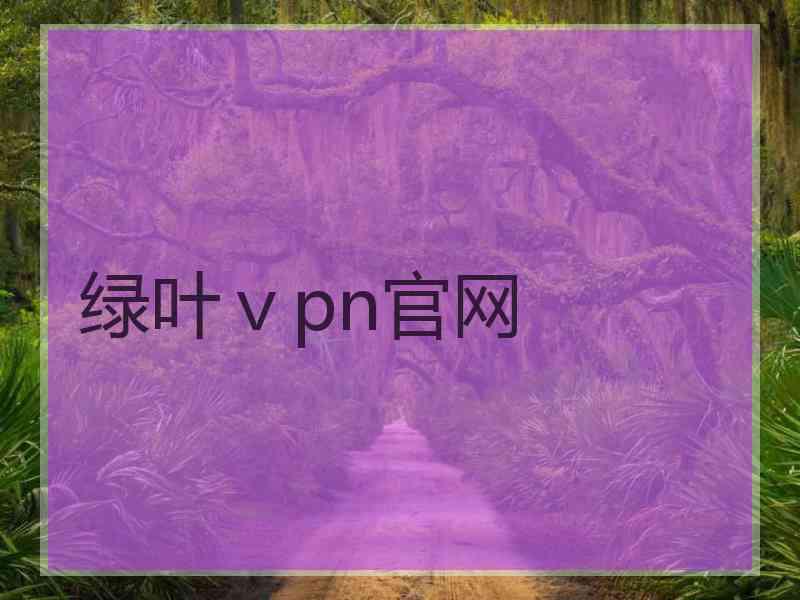 绿叶ⅴpn官网