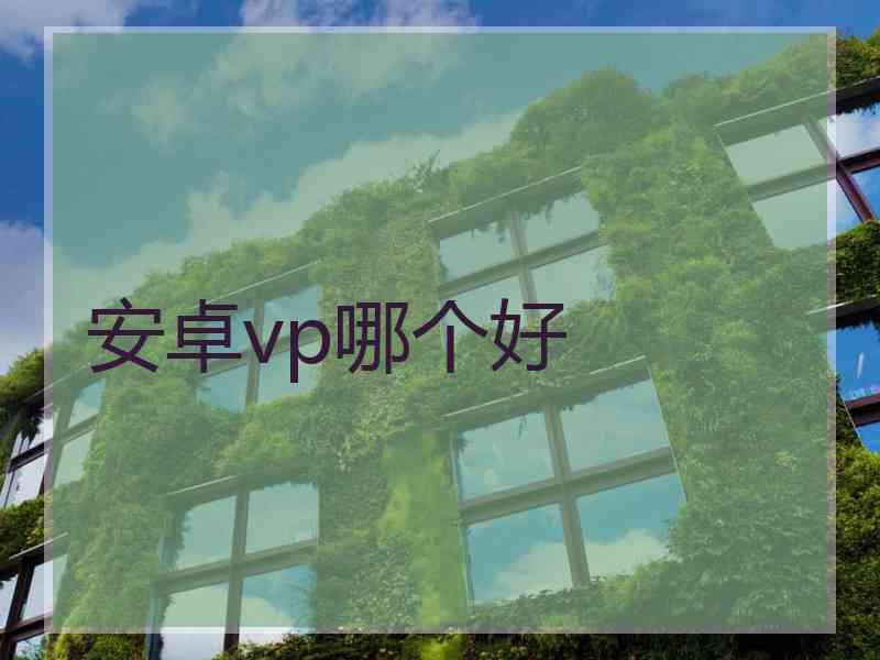 安卓vp哪个好
