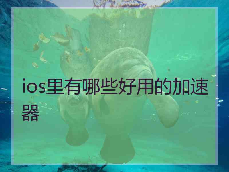 ios里有哪些好用的加速器