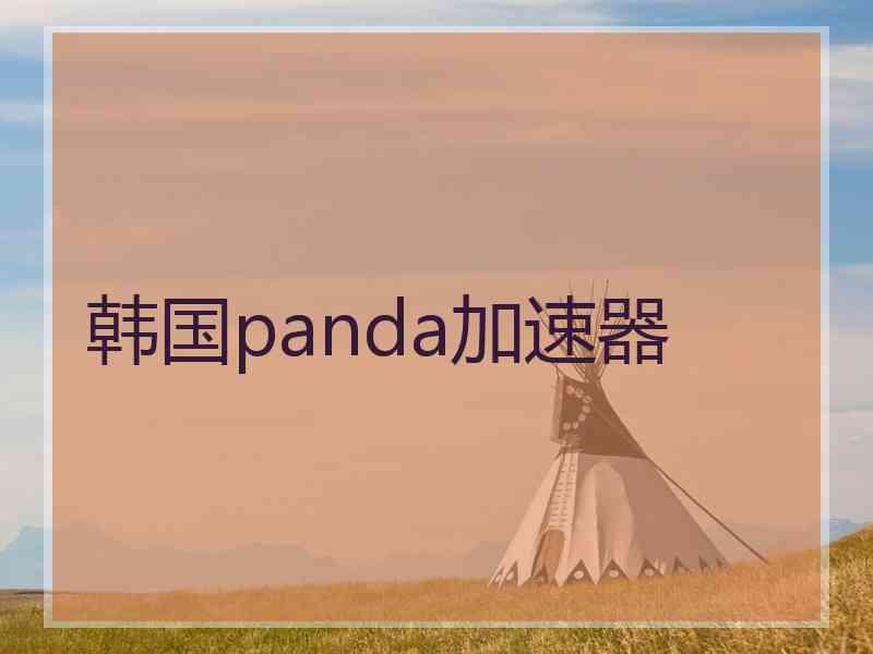 韩国panda加速器