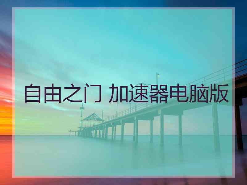 自由之门 加速器电脑版