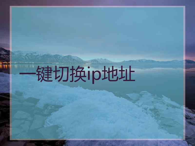 一键切换ip地址
