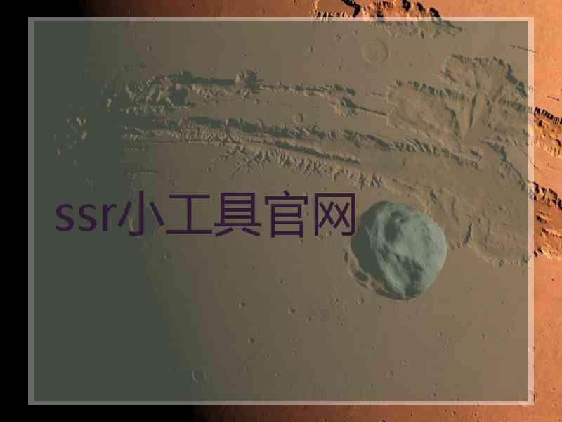 ssr小工具官网