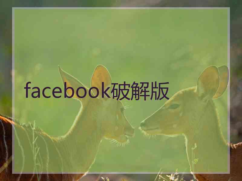 facebook破解版