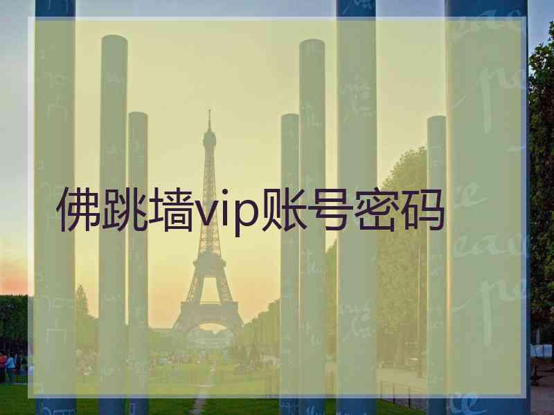 佛跳墙vip账号密码