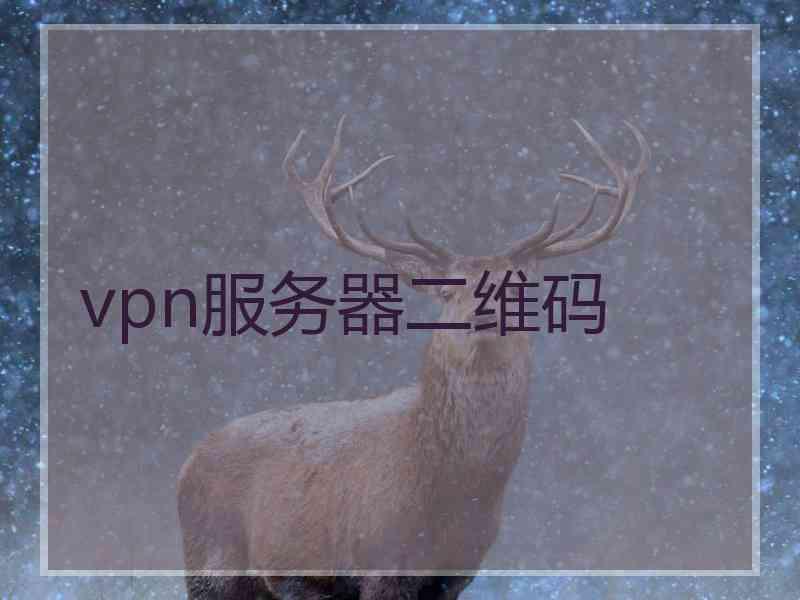 vpn服务器二维码