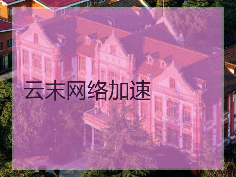 云末网络加速
