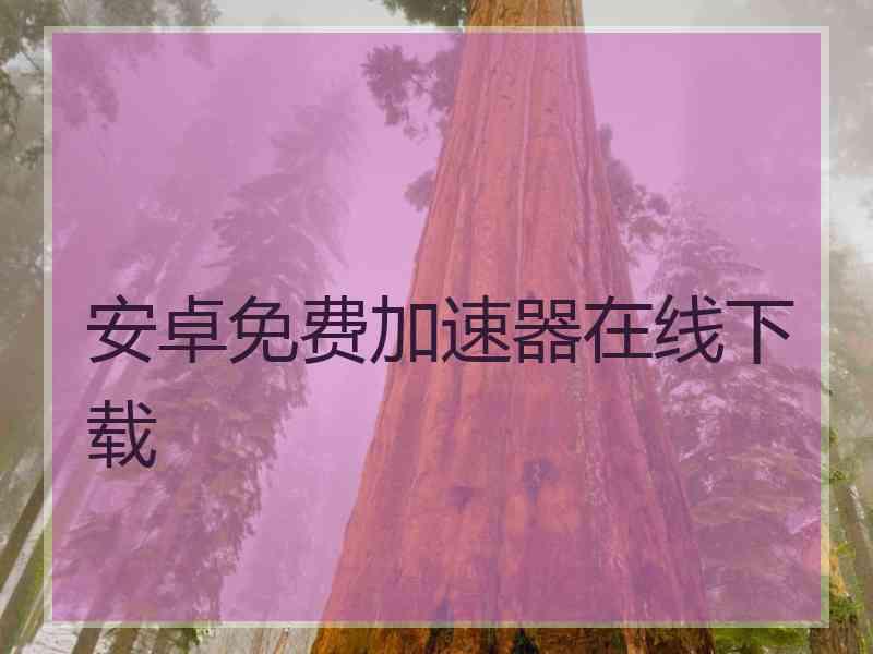 安卓免费加速器在线下载