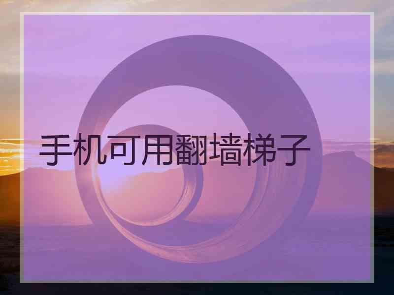 手机可用翻墙梯子