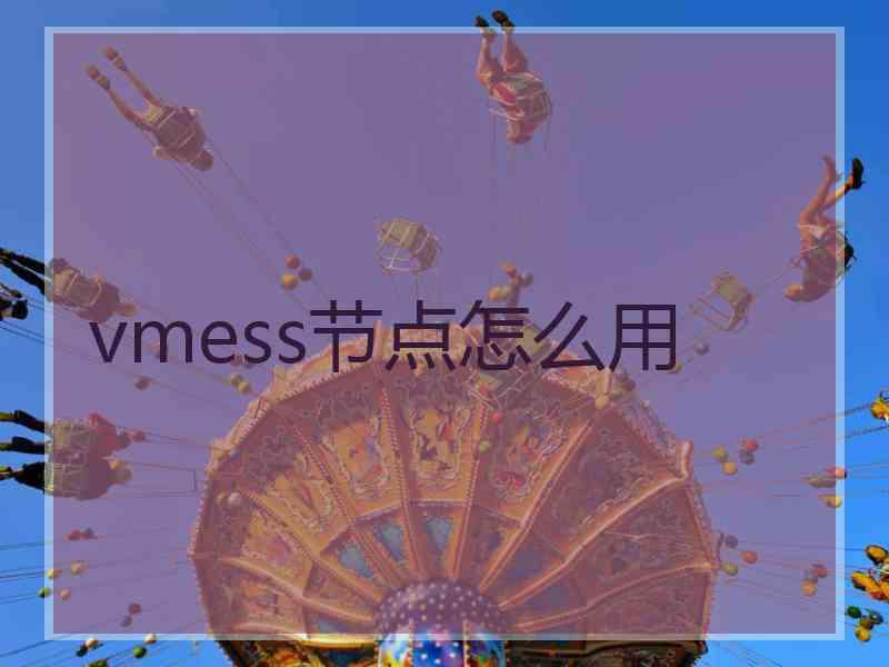 vmess节点怎么用