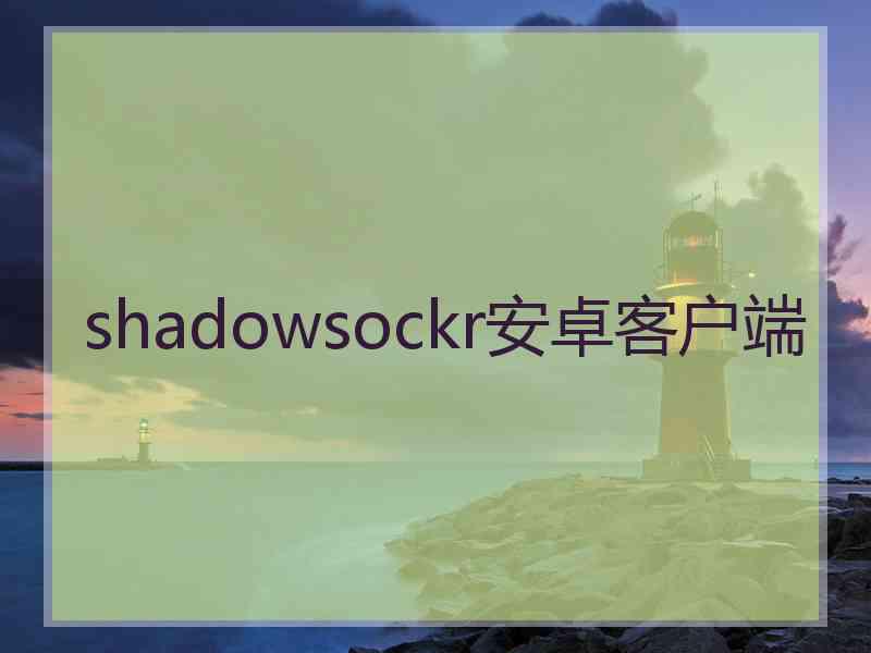 shadowsockr安卓客户端