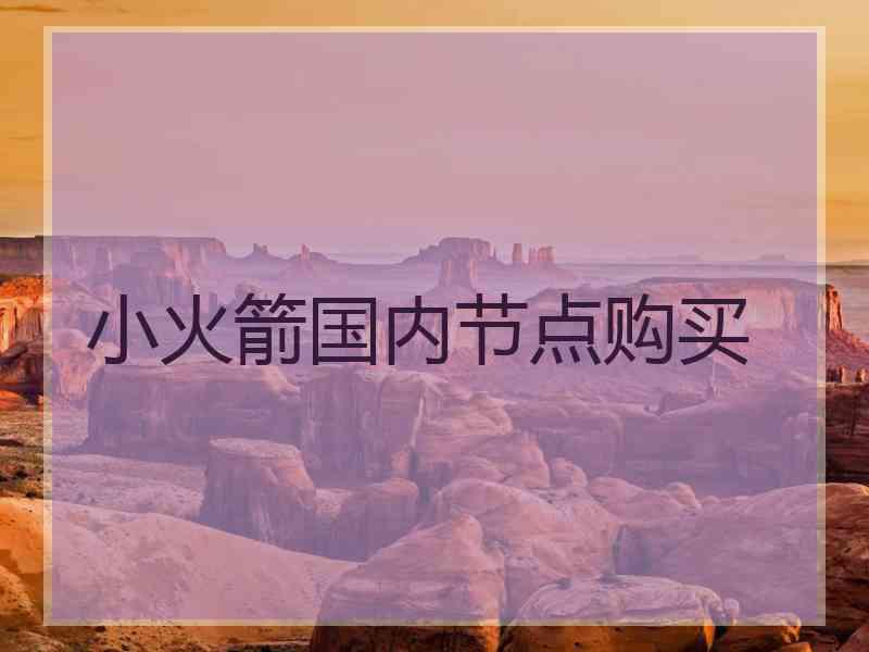 小火箭国内节点购买