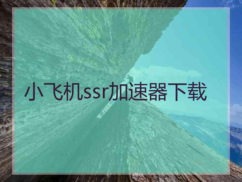 小飞机ssr加速器下载