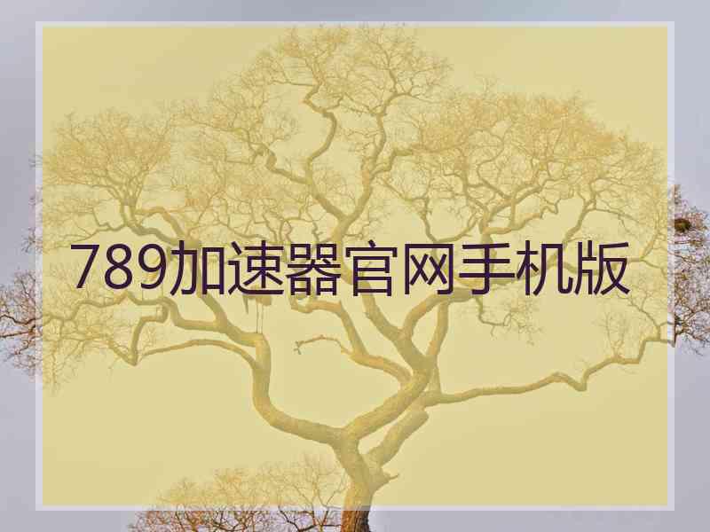 789加速器官网手机版