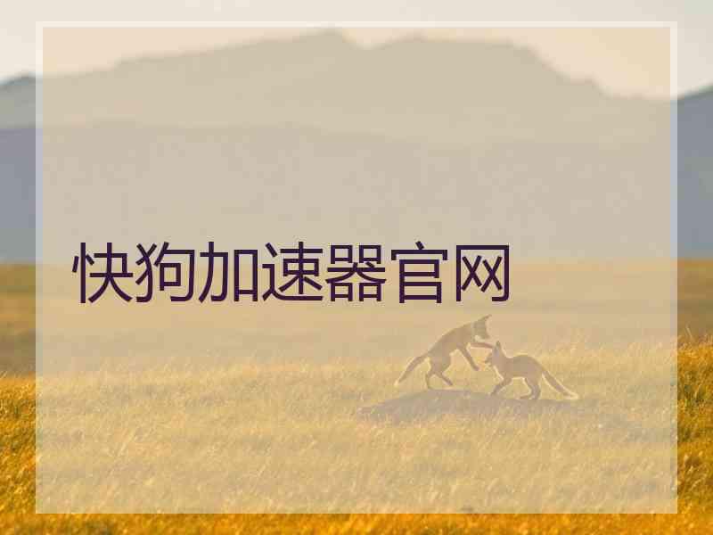 快狗加速器官网