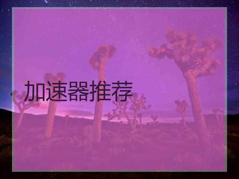 加速器推荐