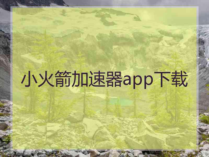 小火箭加速器app下载