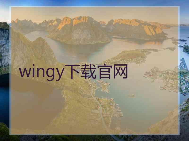 wingy下载官网