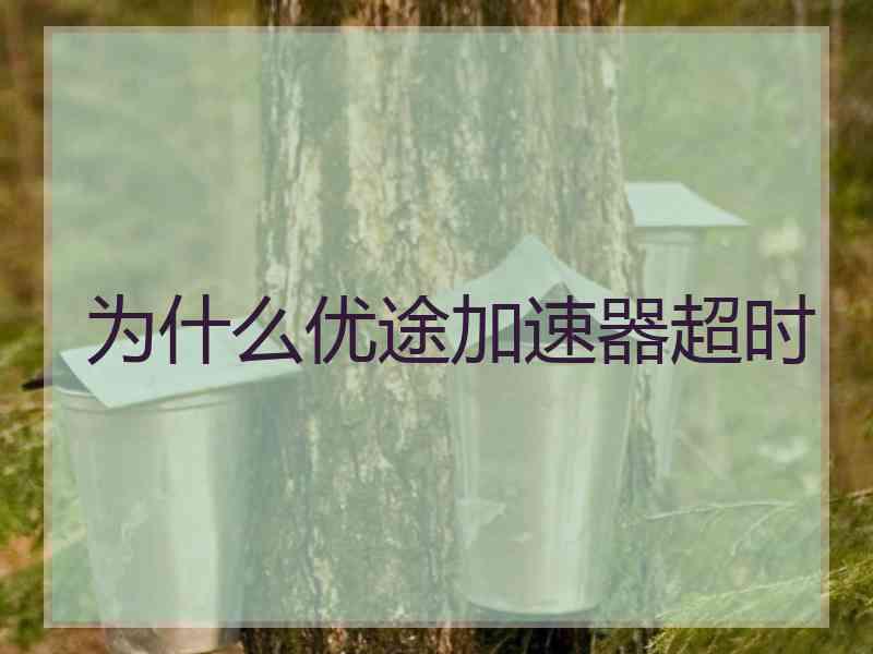 为什么优途加速器超时