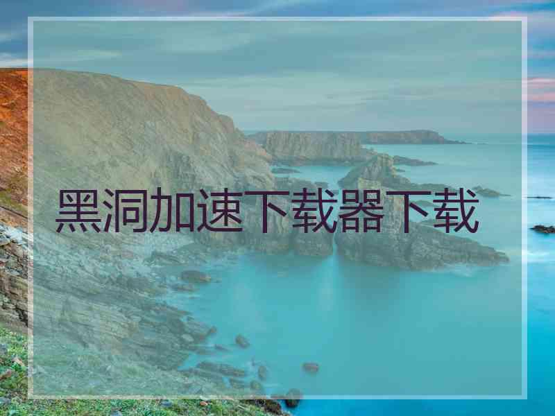 黑洞加速下载器下载