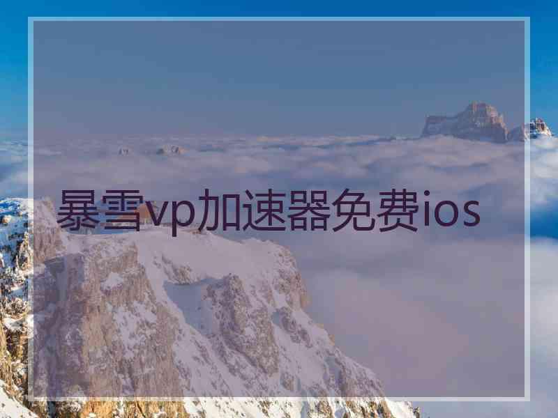 暴雪vp加速器免费ios