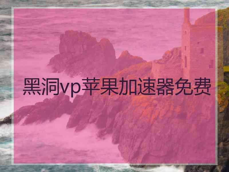黑洞vp苹果加速器免费