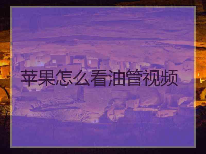 苹果怎么看油管视频